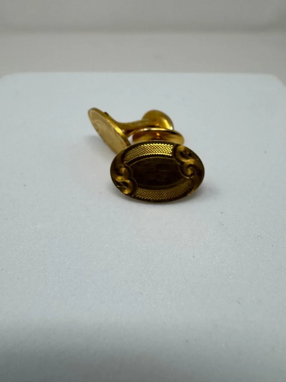 Antique G.L.P. Co Gold Filled Art Nouveau Oval Cufflinks